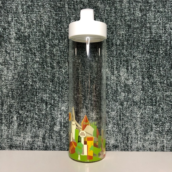 Starbucks Other - Starbucks Dallas You Are Here Glass Water Bottle